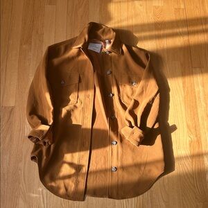 Aritzia Utility Jacket in Warm Caramel Brown